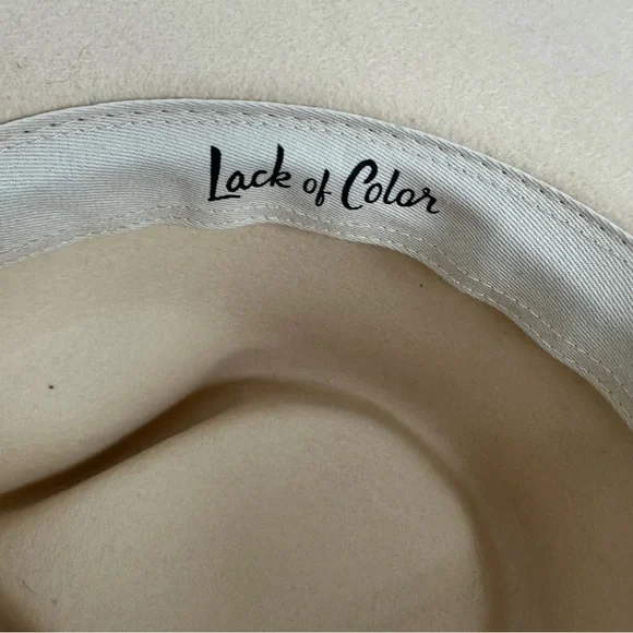 Lack of Color size XL 61cm Ivory Rancher Wool Fedora Hat - Picture 15 of 16